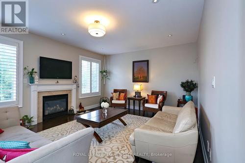 53 Pathway Drive, Brampton (Credit Valley), ON - Indoor Photo Showing Living Room With Fireplace