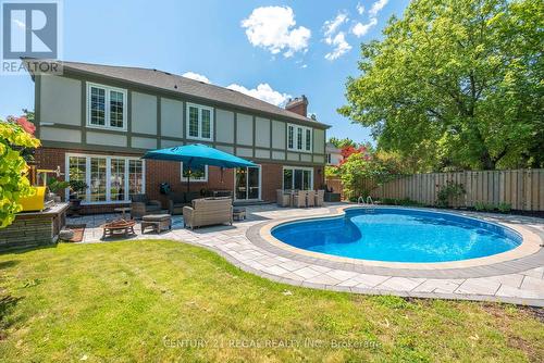 1071 Rockcliffe Court, Oakville (Glen Abbey), ON - Outdoor With In Ground Pool With Deck Patio Veranda With Backyard