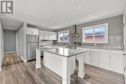 54 Coral Drive, Hamilton (Lawfield), ON - Indoor Photo Showing Kitchen With Stainless Steel Kitchen With Upgraded Kitchen