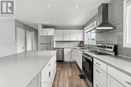 54 Coral Drive, Hamilton (Lawfield), ON - Indoor Photo Showing Kitchen With Stainless Steel Kitchen