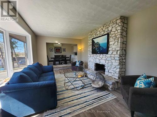 1460 Wallbridge Loyalist Road, Belleville, ON - Indoor Photo Showing Living Room With Fireplace