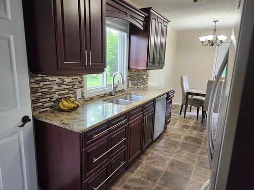 920 Burrows Road, Mccreary, MB - Indoor Photo Showing Kitchen With Double Sink With Upgraded Kitchen