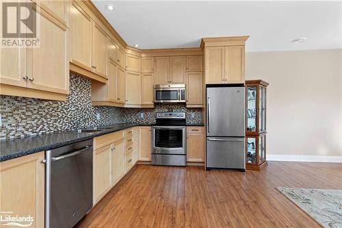 20D Silver Birch Court Unit# 202, Parry Sound, ON - Indoor Photo Showing Kitchen With Double Sink