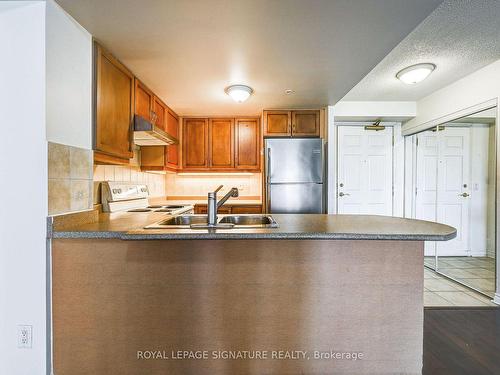 906-350 Princess Royal Dr, Mississauga, ON - Indoor Photo Showing Kitchen With Double Sink