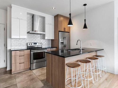 Kitchen - 303-3865 Rue Emma-Collin, Longueuil (Saint-Hubert), QC - Indoor Photo Showing Kitchen With Upgraded Kitchen