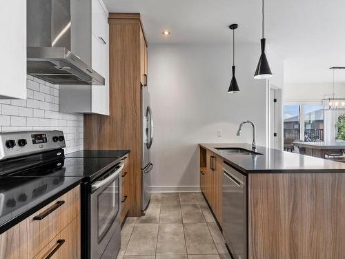 Kitchen - 303-3865 Rue Emma-Collin, Longueuil (Saint-Hubert), QC - Indoor Photo Showing Kitchen With Upgraded Kitchen