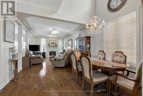 5293 Picketts Way, Burlington (Orchard), ON - Indoor Photo Showing Dining Room With Fireplace