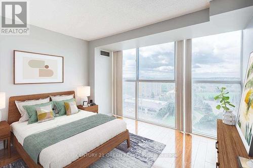 1002 - 25 Trailwood Drive, Mississauga (Hurontario), ON - Indoor Photo Showing Bedroom