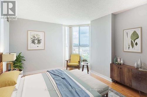 1002 - 25 Trailwood Drive, Mississauga (Hurontario), ON - Indoor Photo Showing Bedroom