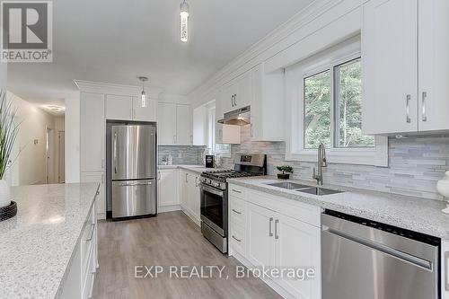 3381 Kelowna Court, Mississauga (Erindale), ON - Indoor Photo Showing Kitchen With Double Sink With Upgraded Kitchen