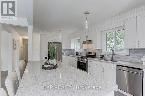 3381 Kelowna Court, Mississauga (Erindale), ON - Indoor Photo Showing Kitchen With Double Sink With Upgraded Kitchen