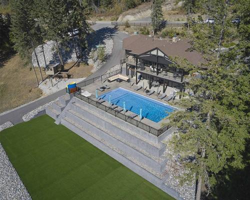 6032 Lynx Drive, Vernon, BC - Outdoor With In Ground Pool With View