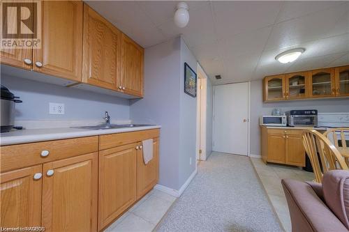 1 bedroom basement level unit - 247 Broadway Street, Kincardine, ON - Indoor Photo Showing Kitchen With Double Sink