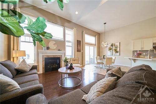 132 Palfrey Way, Stittsville, ON - Indoor Photo Showing Living Room With Fireplace