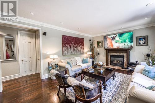 3 Marbrook Street, Richmond Hill, ON - Indoor Photo Showing Living Room With Fireplace