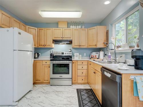 2436 Otter Point Rd, Sooke, BC - Indoor Photo Showing Kitchen With Double Sink