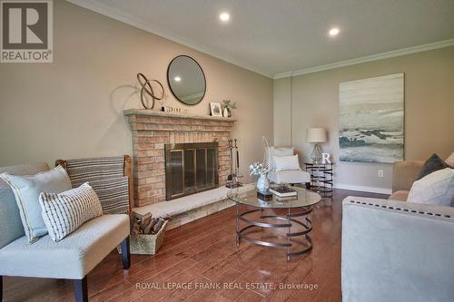 317 Prince Of Wales Drive, Whitby (Blue Grass Meadows), ON - Indoor Photo Showing Living Room With Fireplace