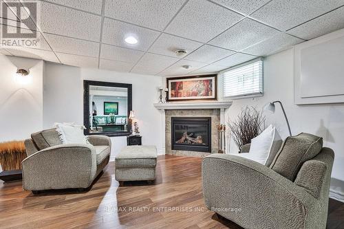 1486 Myron Drive, Mississauga (Lakeview), ON - Indoor Photo Showing Living Room With Fireplace