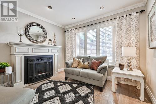 1486 Myron Drive, Mississauga, ON - Indoor Photo Showing Living Room With Fireplace