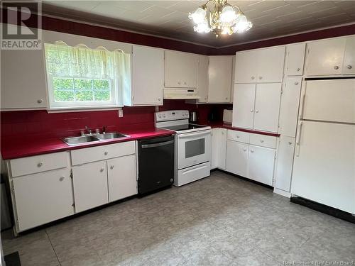 60 Upton Road, East Centreville, NB - Indoor Photo Showing Kitchen With Double Sink