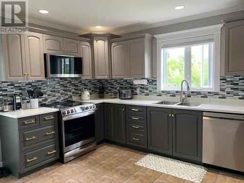 1852 Topsail Road, Paradise, NL - Indoor Photo Showing Kitchen With Double Sink With Upgraded Kitchen