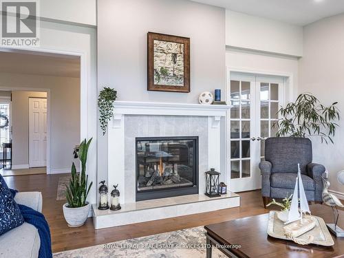 67 Centre Street S, Brampton, ON - Indoor Photo Showing Living Room With Fireplace