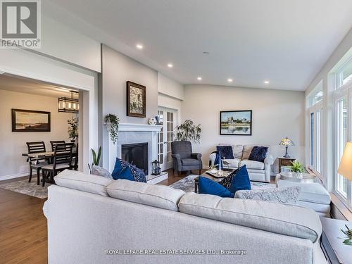 67 Centre Street S, Brampton, ON - Indoor Photo Showing Living Room With Fireplace