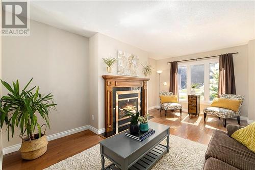 267 Wood Avenue, Smiths Falls, ON - Indoor Photo Showing Living Room With Fireplace