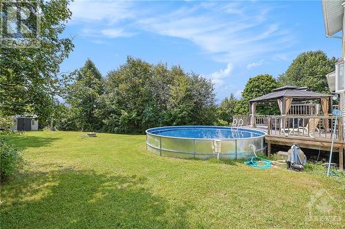 534 County Rd 1 Road, Smiths Falls, ON - Outdoor With Above Ground Pool With Backyard