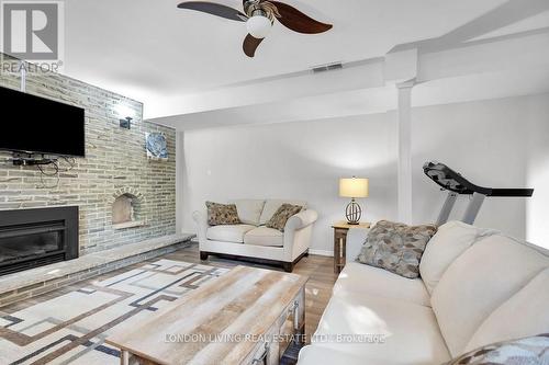 14 Conway Court, Zorra (Thamesford), ON - Indoor Photo Showing Living Room With Fireplace