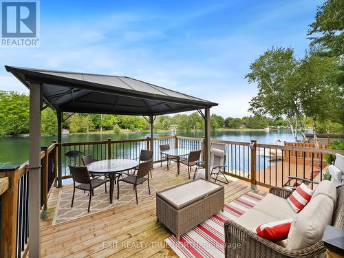 79 Stanley Street, Kawartha Lakes, ON - Outdoor With Body Of Water With Deck Patio Veranda With Exterior