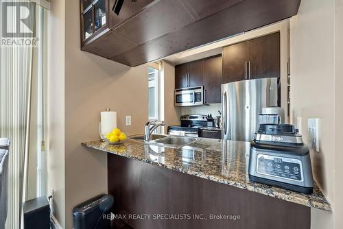 2202 - 16 Brookers Lane, Toronto (Mimico), ON - Indoor Photo Showing Kitchen With Double Sink With Upgraded Kitchen