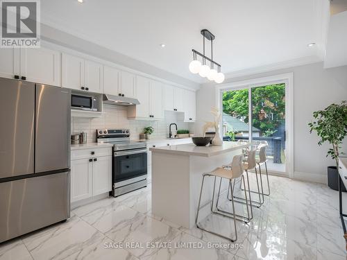 72 Curzon Street, Toronto (South Riverdale), ON - Indoor Photo Showing Kitchen With Stainless Steel Kitchen