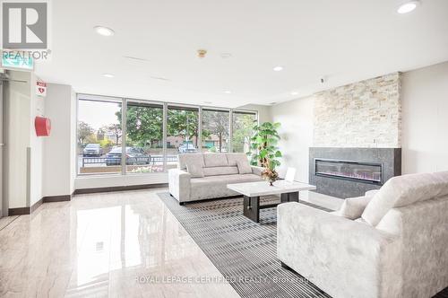 503 - 145 Hillcrest Avenue, Mississauga (Cooksville), ON - Indoor Photo Showing Living Room With Fireplace