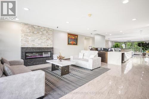 503 - 145 Hillcrest Avenue, Mississauga (Cooksville), ON - Indoor Photo Showing Living Room With Fireplace