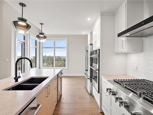 101-2520 Hackett Cres, Central Saanich, BC - Indoor Photo Showing Kitchen With Stainless Steel Kitchen With Double Sink With Upgraded Kitchen