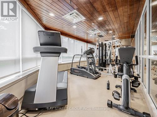 Ph703 - 1001 Cedarglen Gate, Mississauga (Erindale), ON - Indoor Photo Showing Gym Room