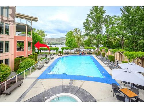 7343 Okanagan Landing Road Unit# 1101, Vernon, BC - Outdoor With In Ground Pool With Backyard