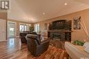 5729 Devine Place, Regina, SK  - Indoor Photo Showing Living Room With Fireplace 