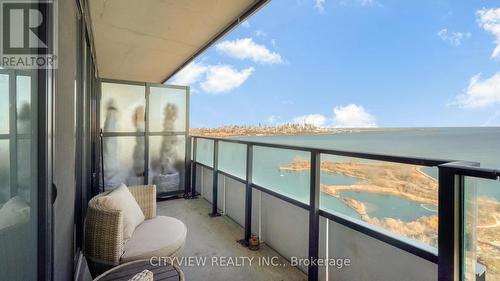 3208 - 20 Shore Breeze Drive, Toronto (Mimico), ON - Outdoor With Body Of Water With Balcony With View With Exterior