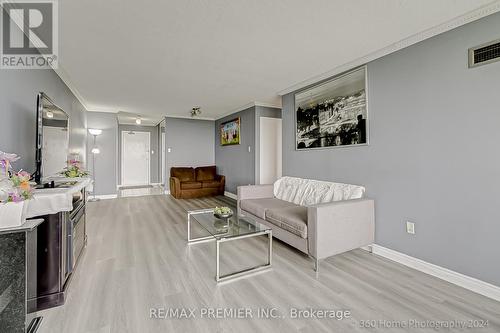 605 - 3 Rowntree Road, Toronto (Mount Olive-Silverstone-Jamestown), ON - Indoor Photo Showing Living Room