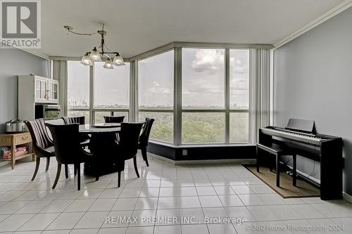 605 - 3 Rowntree Road, Toronto (Mount Olive-Silverstone-Jamestown), ON - Indoor Photo Showing Dining Room