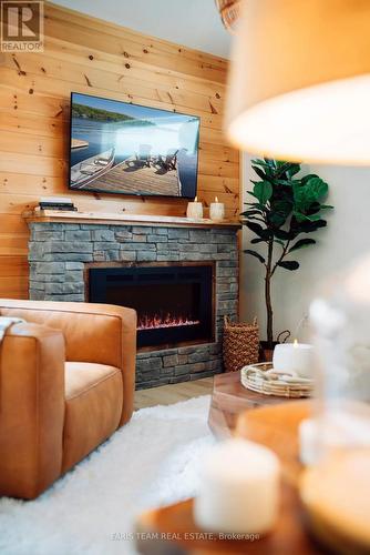 107 Revell Street, Gravenhurst, ON - Indoor Photo Showing Other Room With Fireplace