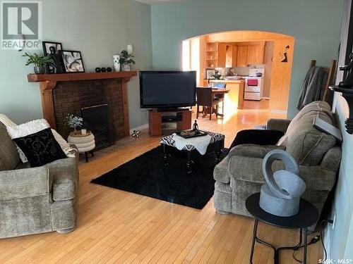 2958 Rae Street, Regina, SK - Indoor Photo Showing Living Room With Fireplace