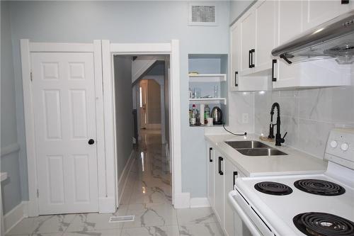 701 Wilson Street, Hamilton, ON - Indoor Photo Showing Kitchen With Double Sink