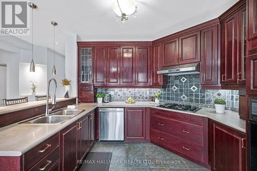 18 Vellore Woods Boulevard, Vaughan, ON - Indoor Photo Showing Kitchen With Double Sink