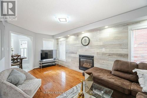 32 Rainforest Drive, Brampton (Sandringham-Wellington), ON - Indoor Photo Showing Living Room With Fireplace