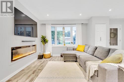 6 Rossford Crescent, Kitchener, ON - Indoor Photo Showing Living Room With Fireplace