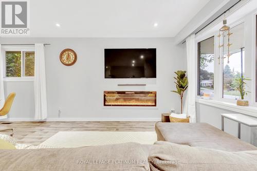 6 Rossford Crescent, Kitchener, ON - Indoor Photo Showing Living Room With Fireplace