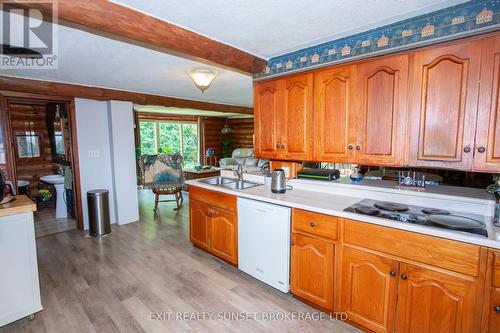 1322 River Road, Kawartha Lakes, ON - Indoor Photo Showing Kitchen With Double Sink